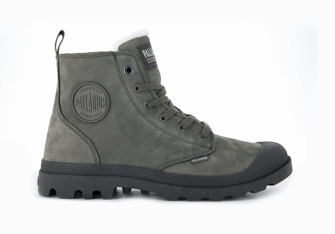 Palladium Pampa Hi Zip Wl Muške Čizme Tamno Sive ||XM1460235||